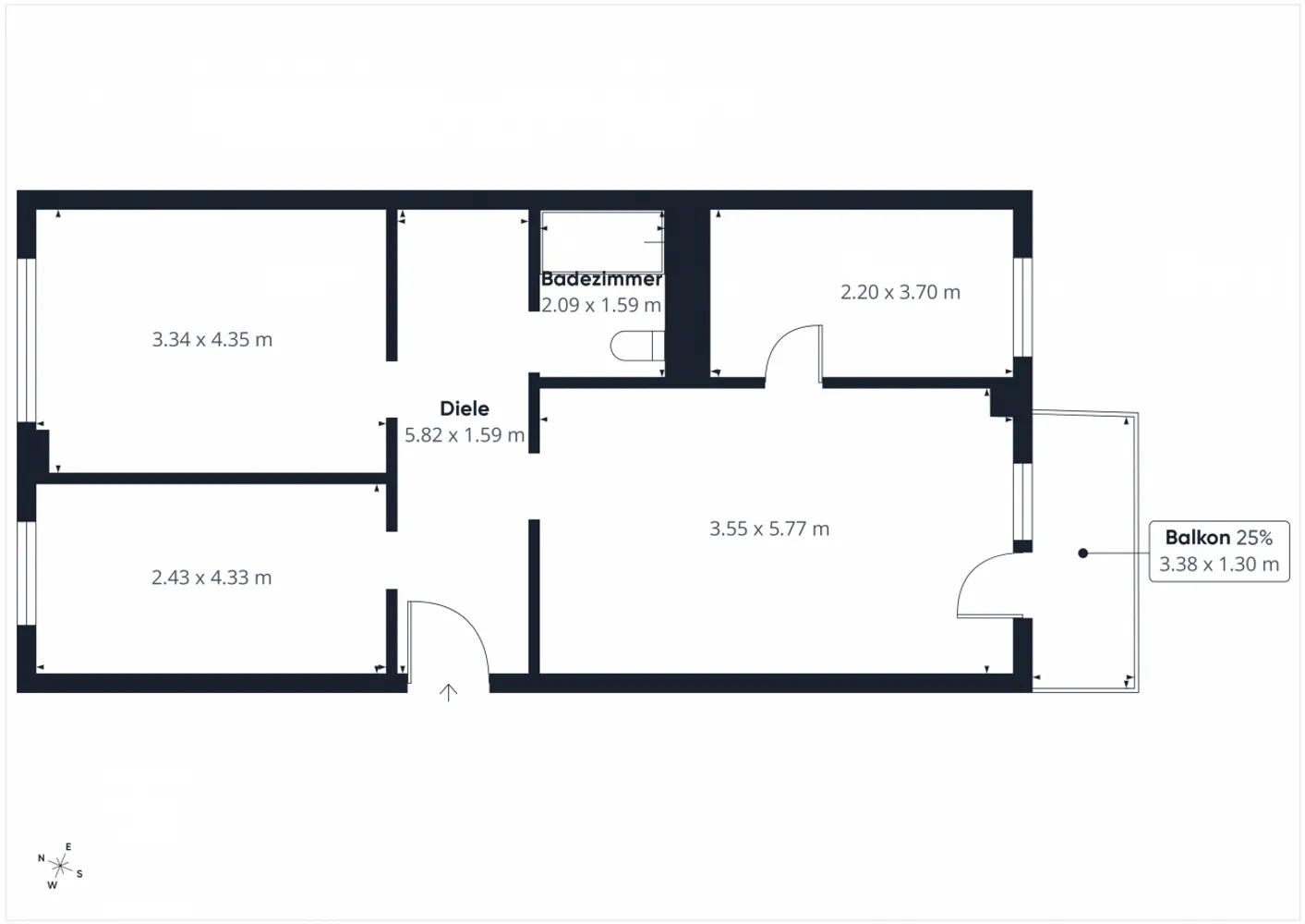 3 Zimmer Wohnung mit 68 m² in Leipzig – Bild 2