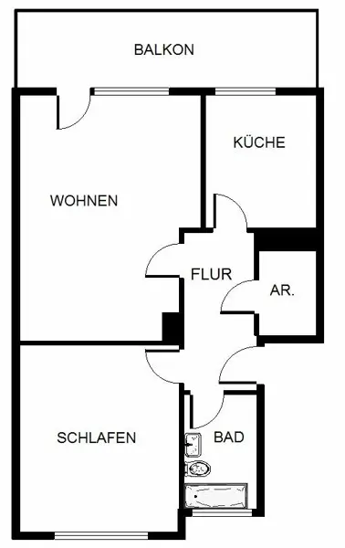 2 Zimmer Wohnung mit 52 m² in Bochum – Bild 5