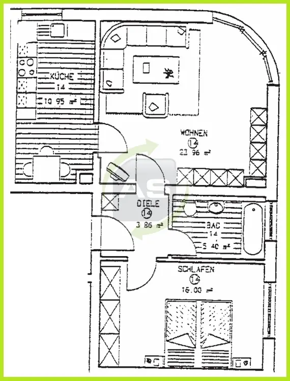 2 Zimmer Wohnung mit 60 m² in Zwickau – Bild 4