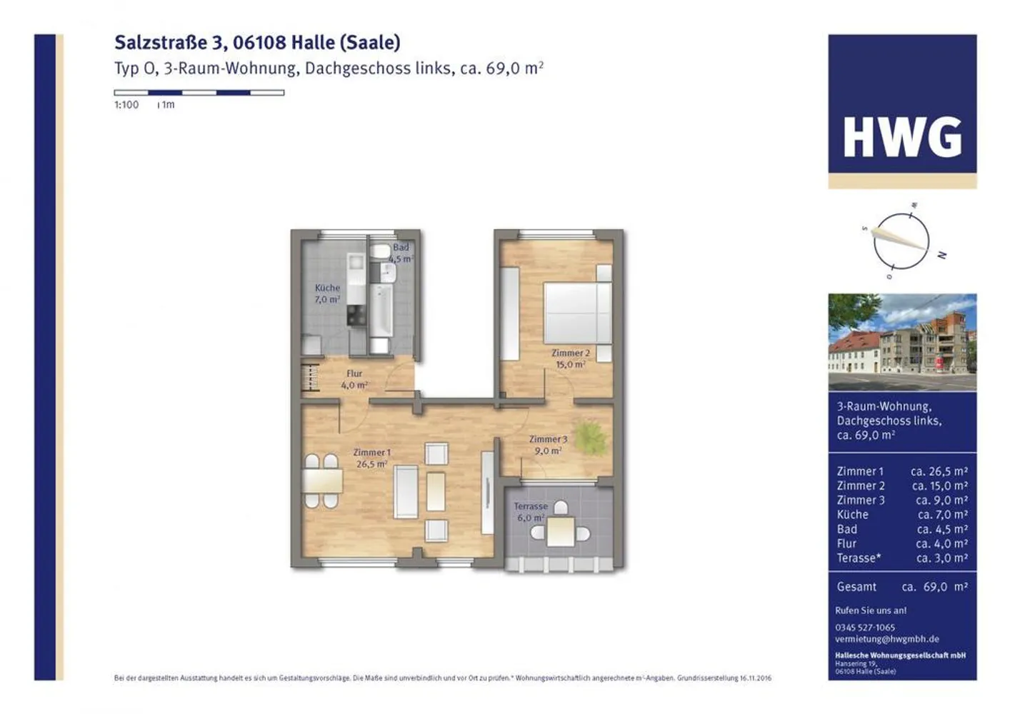 3 Zimmer Wohnung mit 69 m² in Halle (Saale) – Bild 6