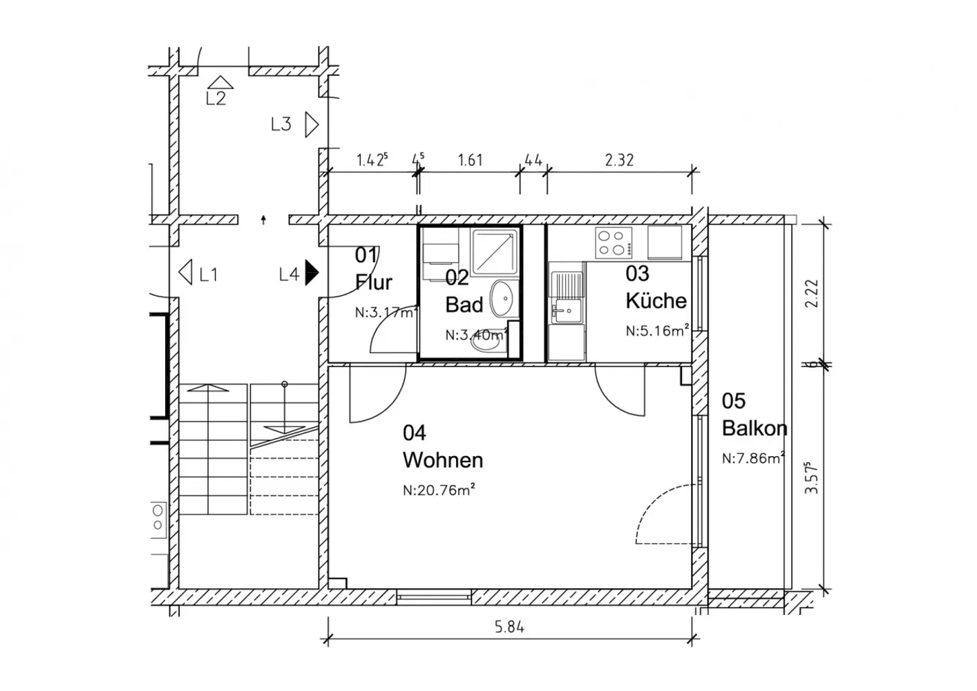 1 Zimmer Wohnung mit 34 m² in Magdeburg – Bild 6