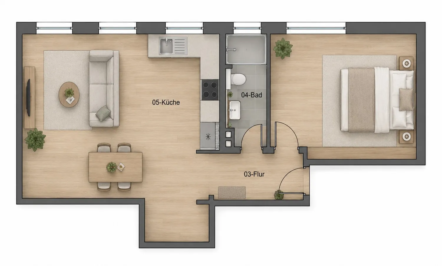 2 Zimmer Wohnung mit 57 m² in Göttingen – Bild 6
