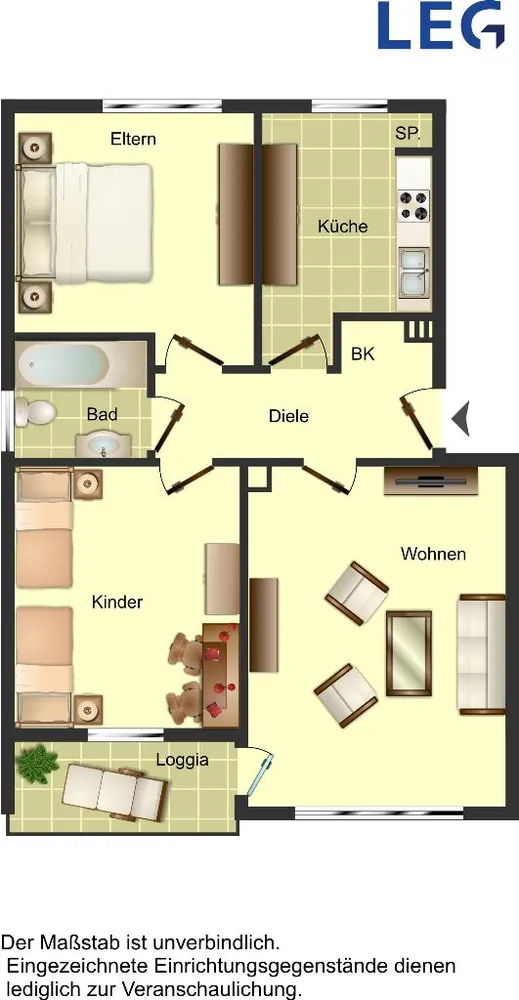 4 Zimmer Wohnung mit 69 m² in Solingen – Bild 4