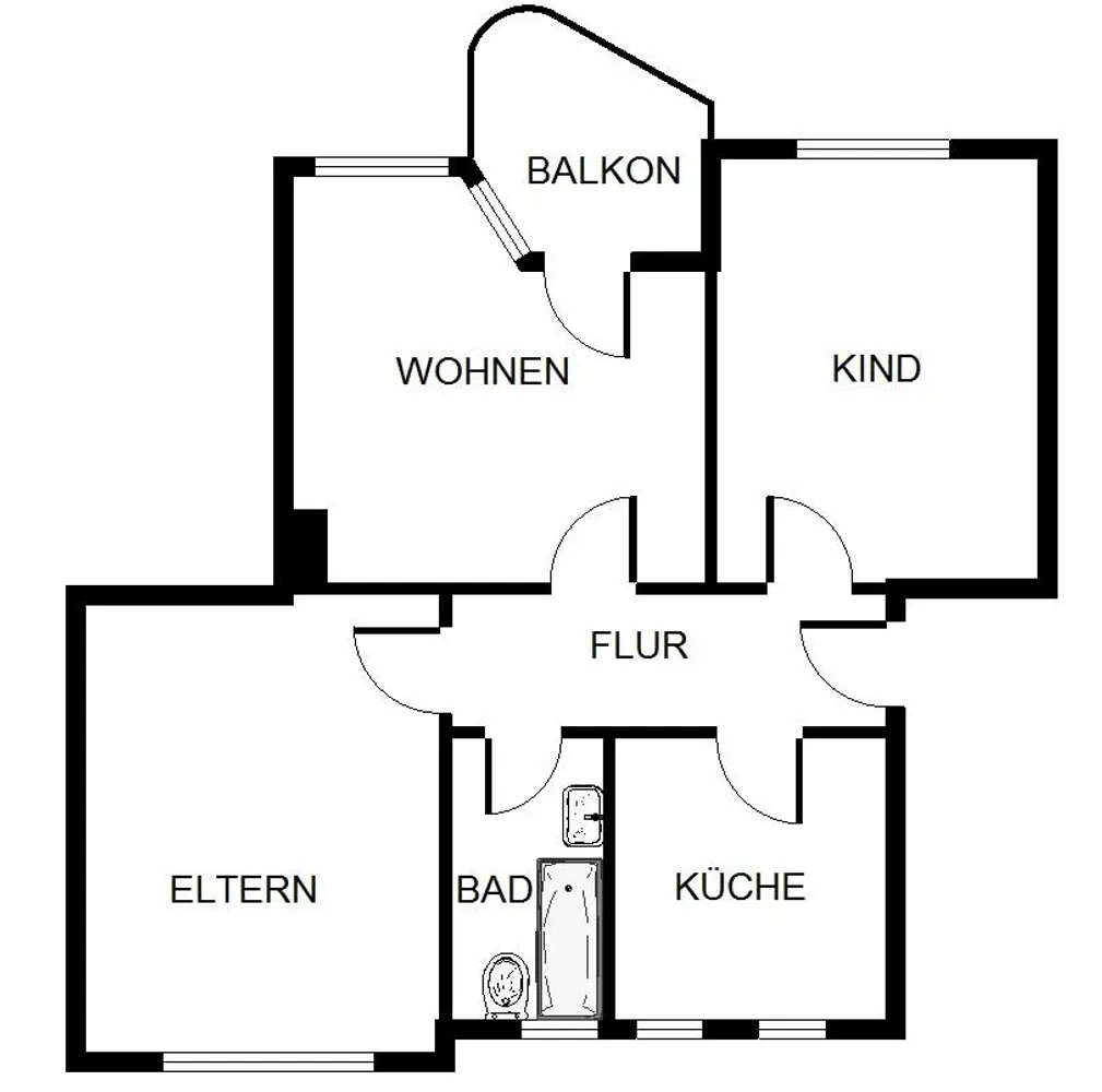 3 Zimmer Wohnung mit 60 m² in Gelsenkirchen – Bild 1