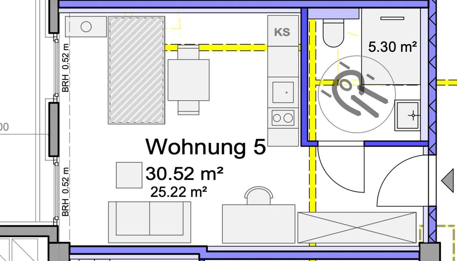 1 room apartment with 30 m² in Chemnitz – Photo 9