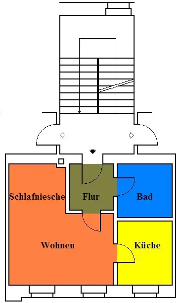 2 room apartment with 32 m² in Chemnitz – Photo 7