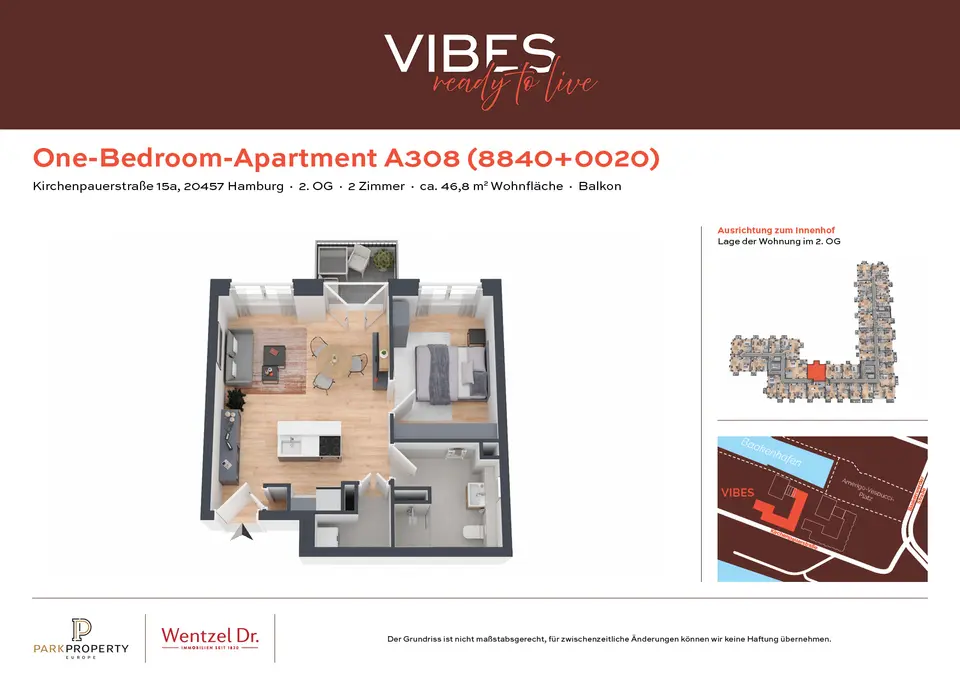 2 Zimmer Wohnung mit 47 m² in Hamburg – Bild 8