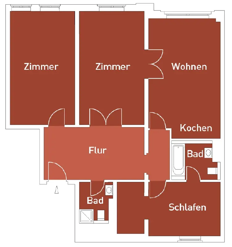 4 Zimmer Wohnung mit 120 m² in Dresden – Bild 9