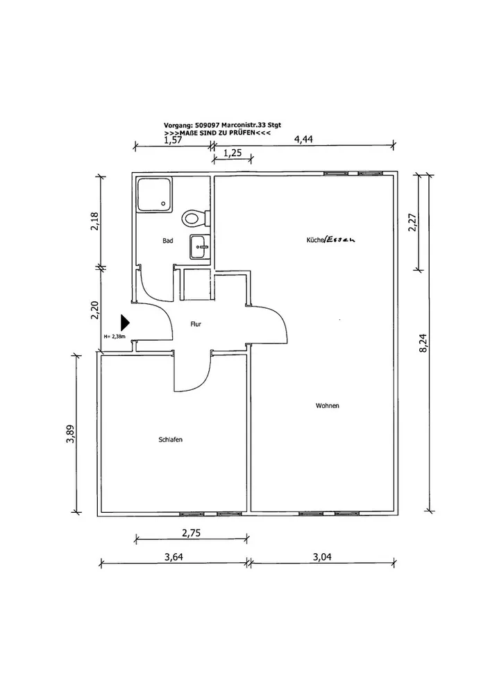 3 Zimmer Wohnung mit 49 m² in Stuttgart – Bild 4