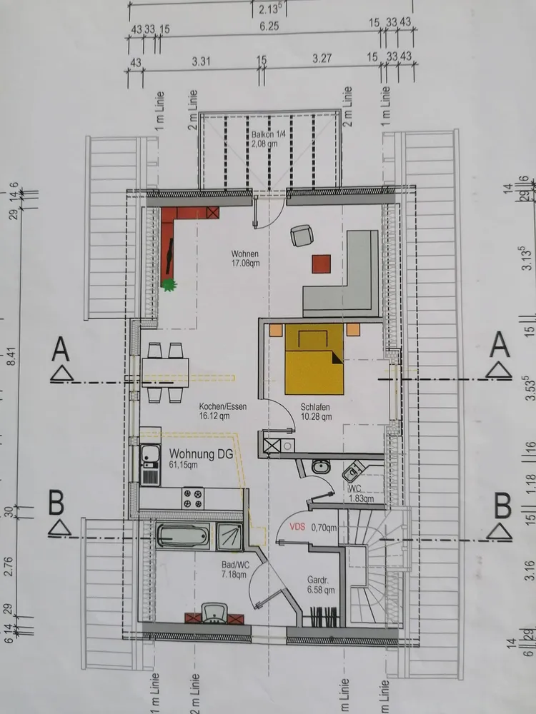 2 Zimmer Wohnung mit 61 m² in München – Bild 1