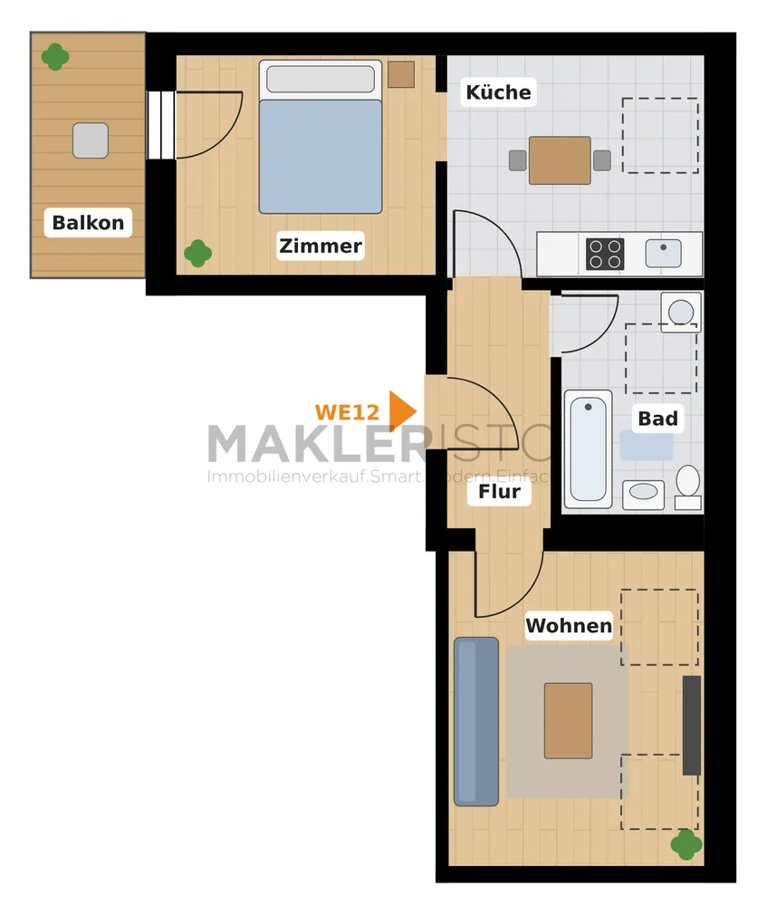 2 Zimmer Wohnung mit 56 m² in Leipzig – Bild 5