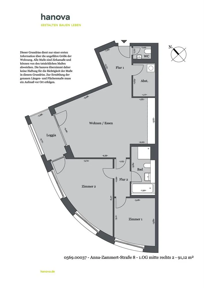 3 Zimmer Wohnung mit 91 m² in Hannover – Bild 12