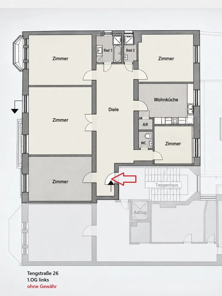 5 room apartment with 212 m² in Munich – Photo 4