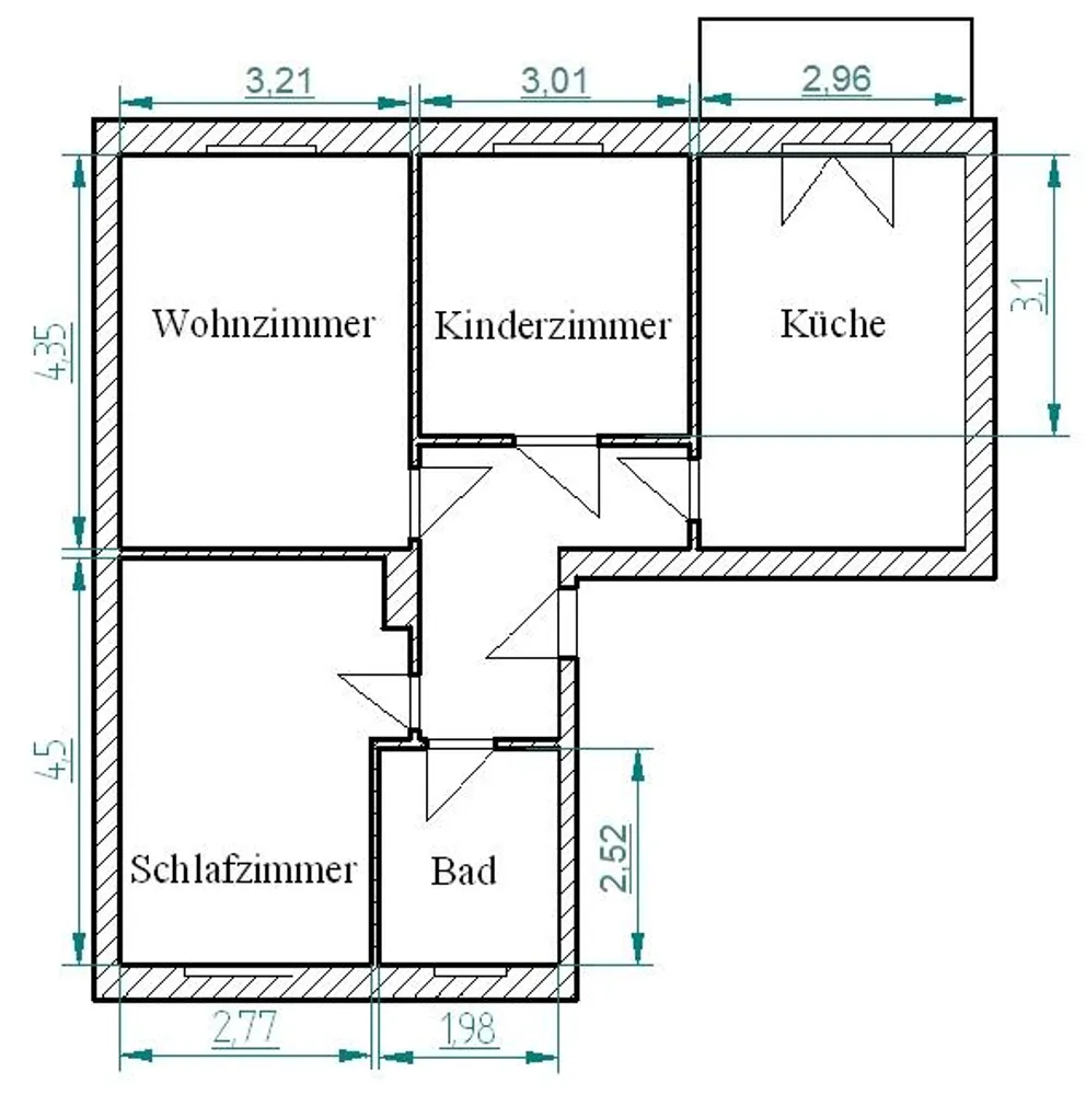 3 room apartment with 63 m² in Kamenz – Photo 2