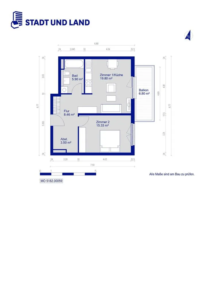 2 Zimmer Wohnung mit 57 m² in Berlin – Bild 8