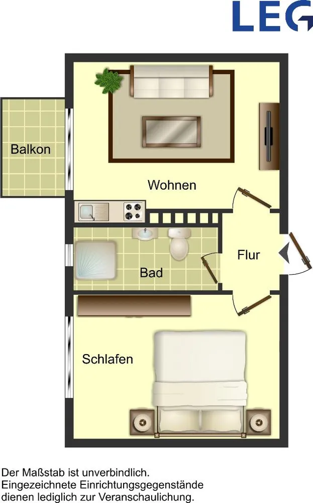 2 Zimmer Wohnung mit 33 m² in Duisburg – Bild 6