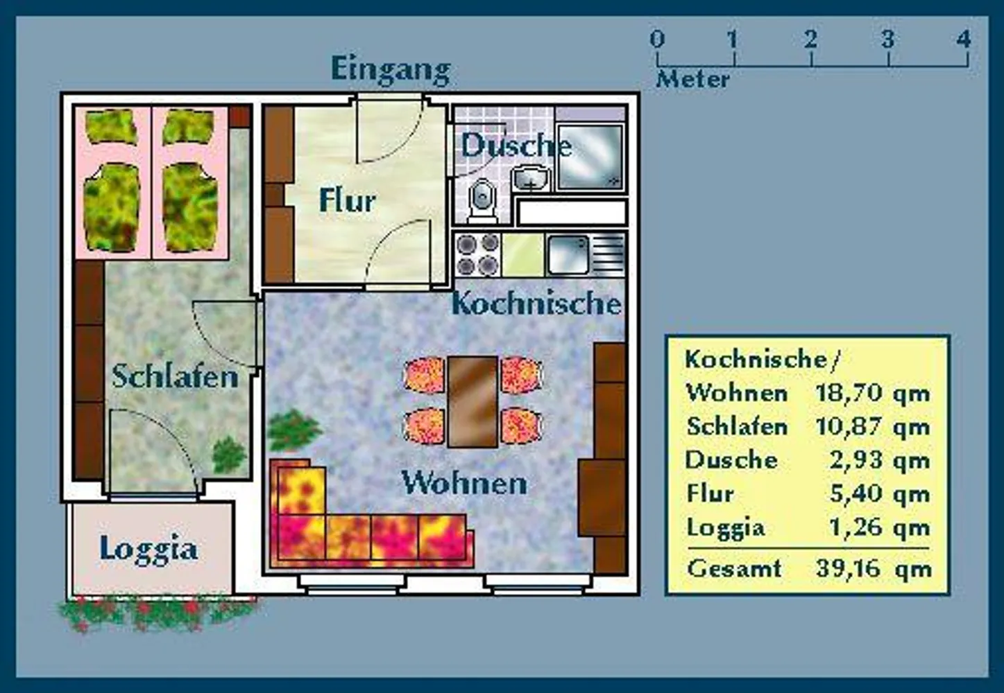 2 room apartment with 39 m² in Dresden – Photo 2