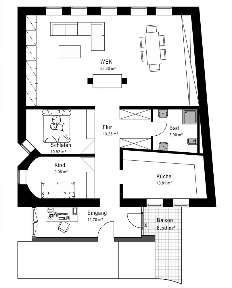 3 Zimmer Wohnung mit 127 m² in Ingolstadt – Bild 11
