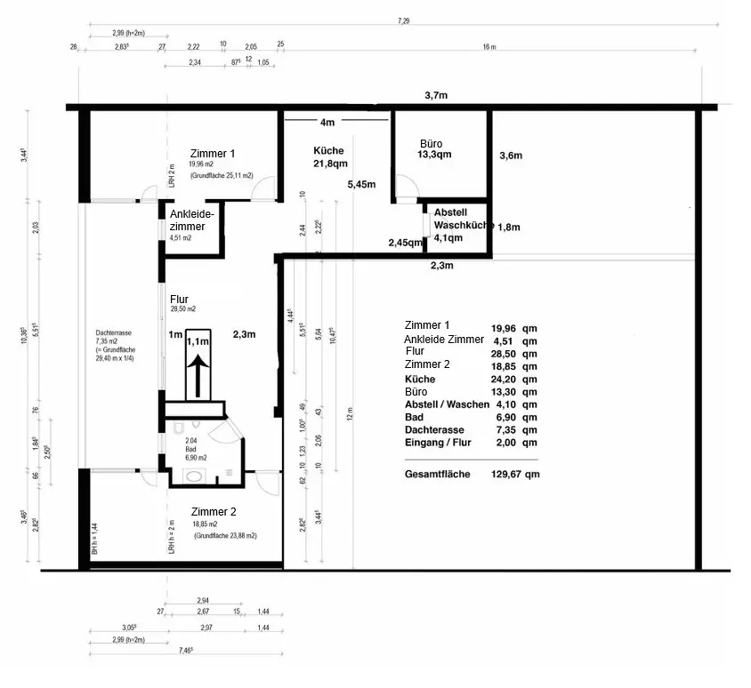 3 Zimmer Wohnung mit 130 m² in Bamberg – Bild 4