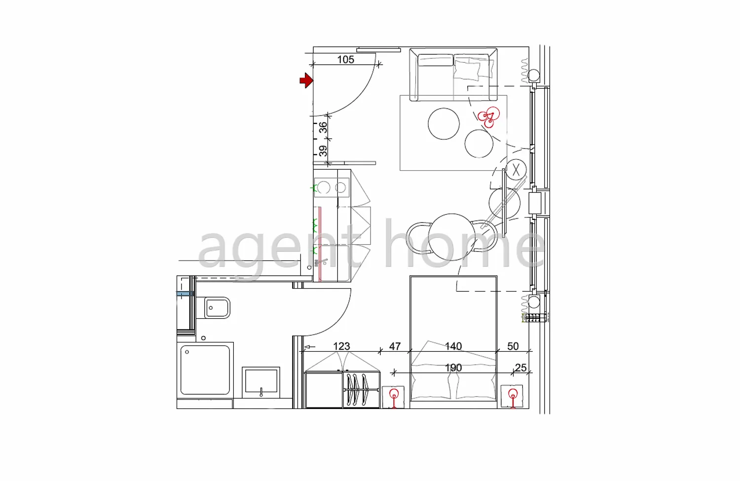 1 Zimmer Wohnung mit 23 m² in Stuttgart – Bild 3