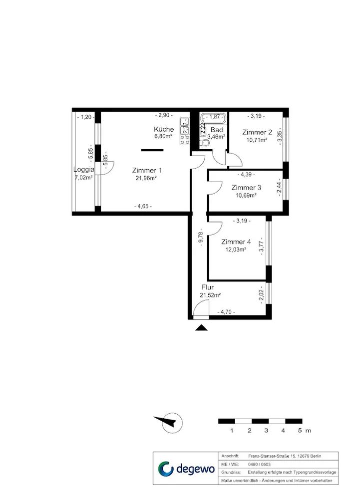 4 Zimmer Wohnung mit 89 m² in Berlin – Bild 3