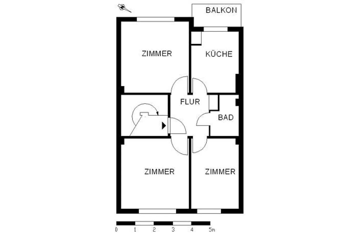 3 Zimmer Wohnung mit 53 m² in Bremen – Bild 2