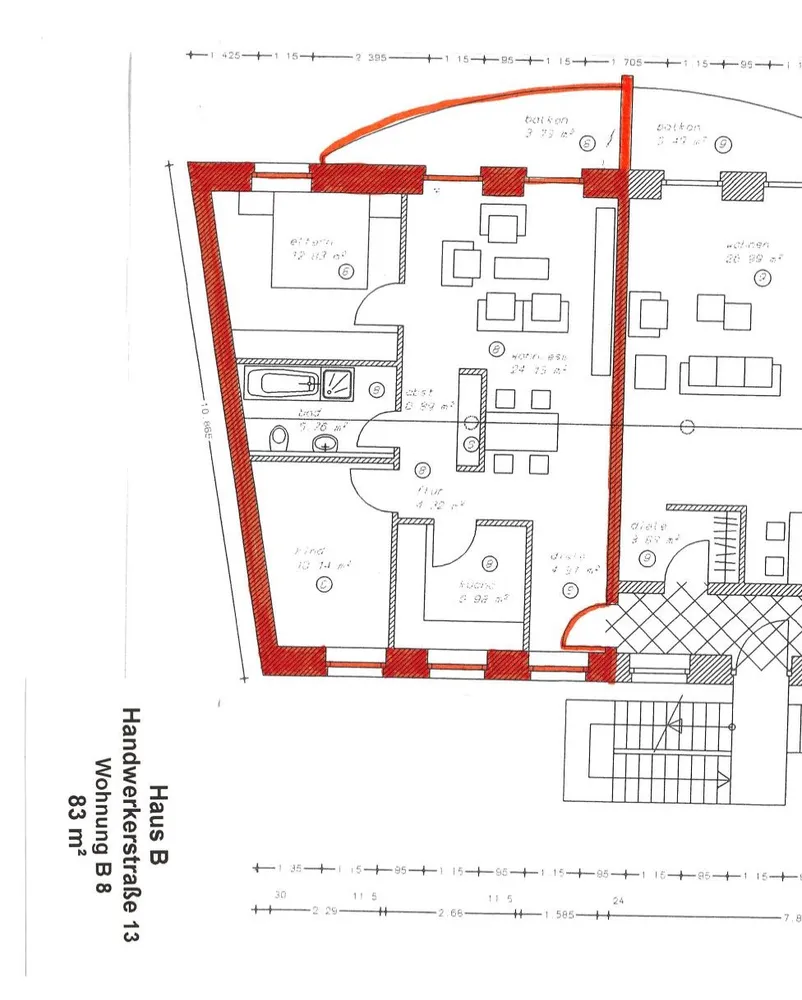 3 Zimmer Wohnung mit 83 m² in Löbau – Bild 12
