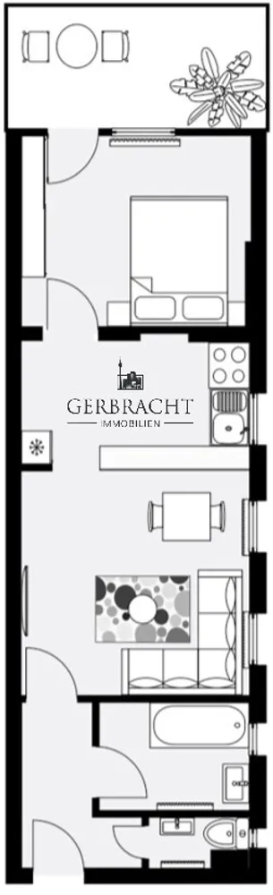 2 Zimmer Wohnung mit 47 m² in Krefeld – Bild 9