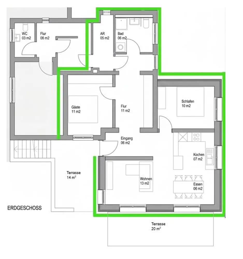 3 Zimmer Wohnung mit 80 m² in Lindau – Bild 4