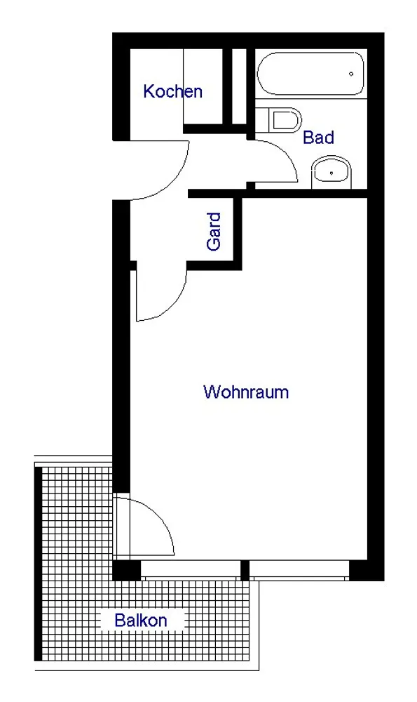 1 Zimmer Wohnung mit 27 m² in Köln – Bild 1