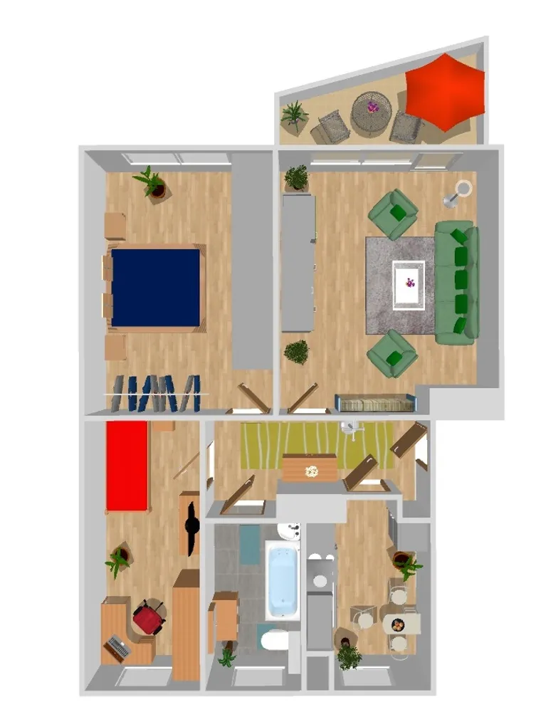 3 Zimmer Wohnung mit 59 m² in Chemnitz – Bild 2