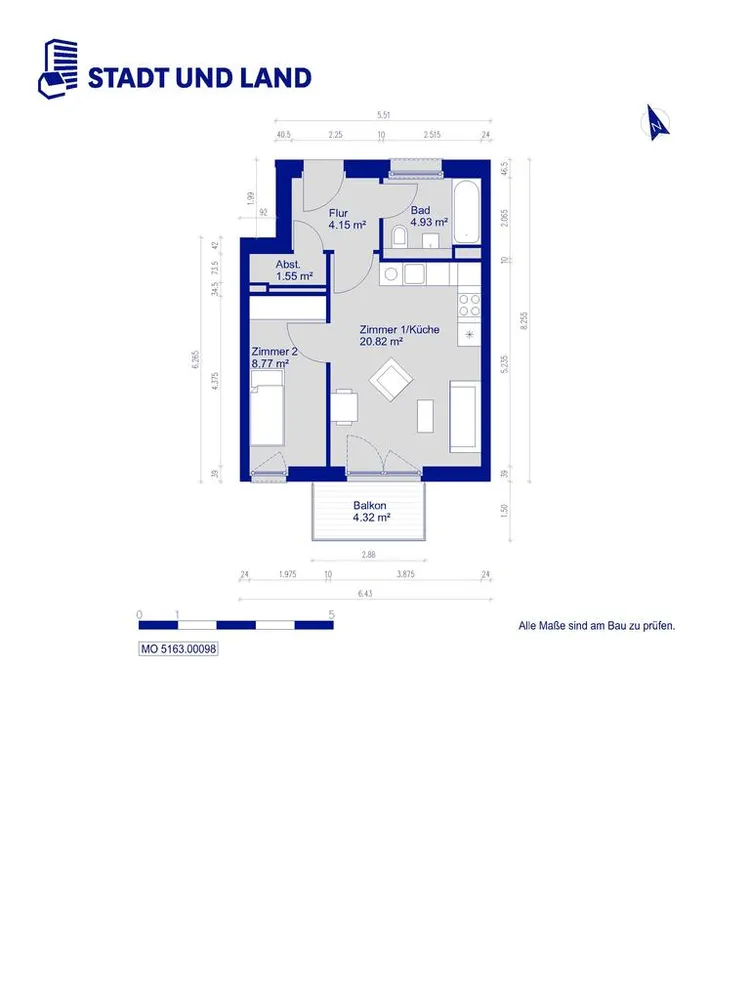 2 Zimmer Wohnung mit 42 m² in Berlin – Bild 5