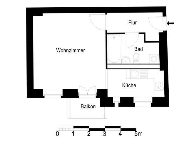 1 Zimmer Wohnung mit 35 m² in Berlin – Bild 5