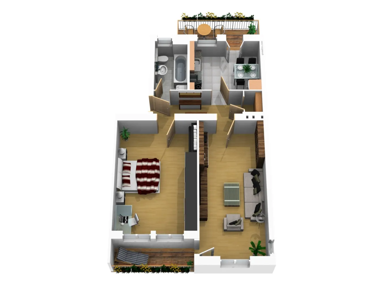 2 Zimmer Wohnung mit 68 m² in Magdeburg – Bild 3