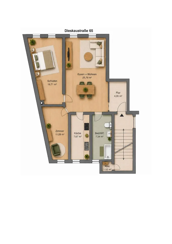 3 Zimmer Wohnung mit 76 m² in Leipzig – Bild 10
