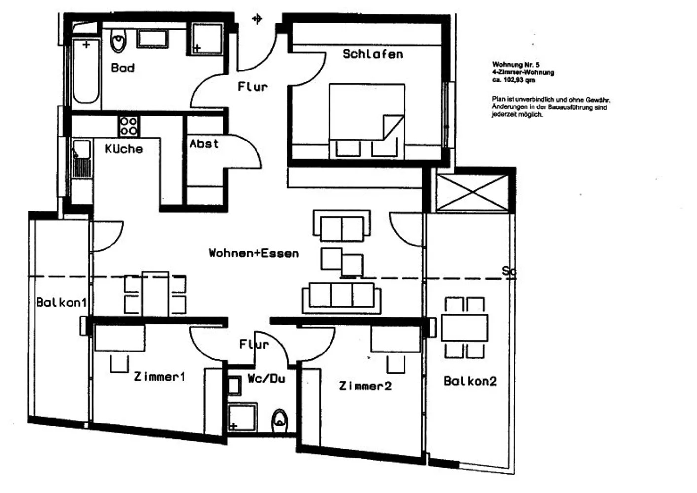 4 Zimmer Wohnung mit 103 m² in Stuttgart – Bild 3