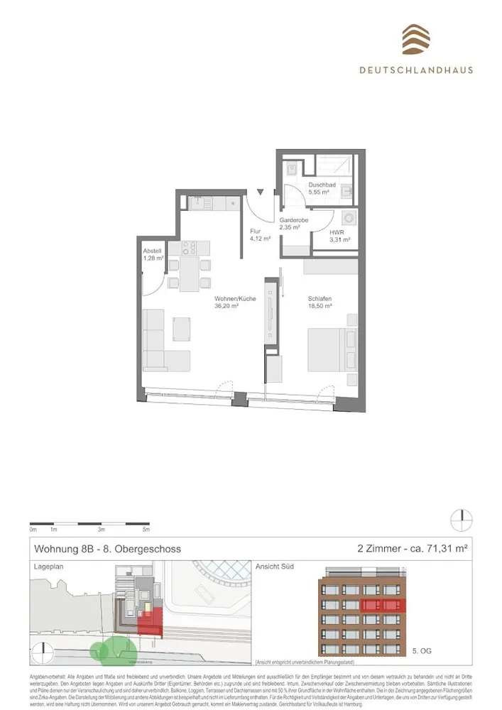2 Zimmer Wohnung mit 71 m² in Hamburg – Bild 11