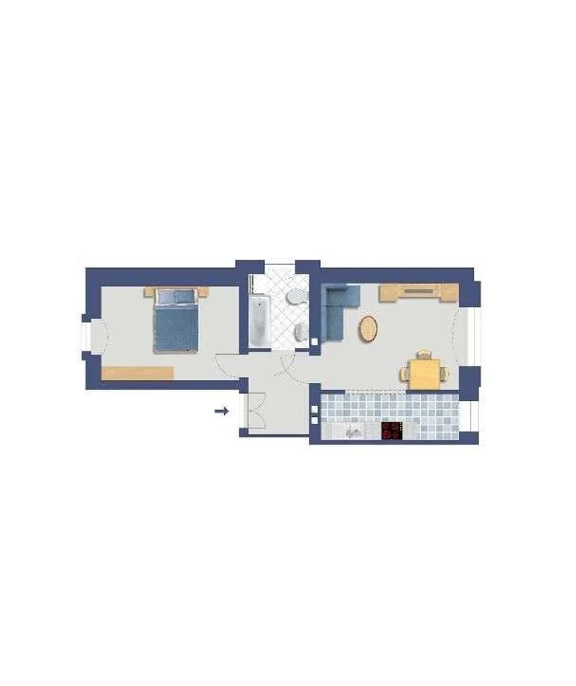 2 room apartment with 45 m² in Dresden – Photo 3
