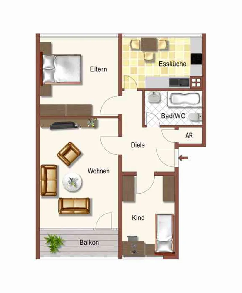3 Zimmer Wohnung mit 71 m² in Dortmund – Bild 7