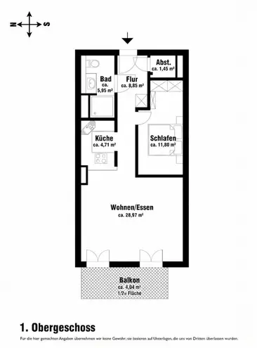 1 Zimmer Wohnung mit 65 m² in Hamburg – Bild 6