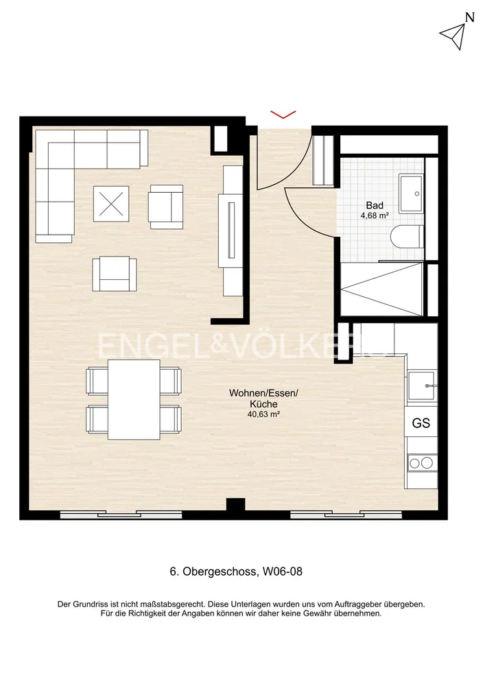 2 room apartment with 45 m² in Frankfurt am Main – Photo 8