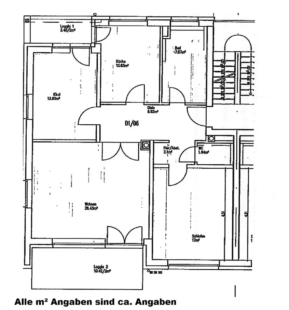 3 room apartment with 94 m² in Frankfurt am Main – Photo 6