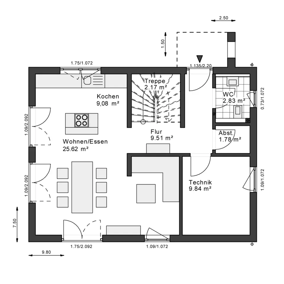 4 Zimmer Haus mit 120 m² in Bergisch Gladbach – Bild 3