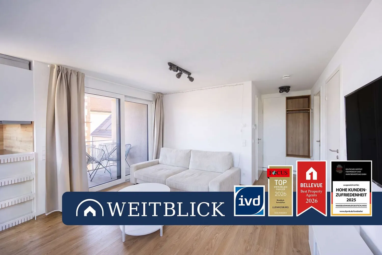 2 Zimmer Wohnung mit 63 m² in Ludwigsburg – Bild 1
