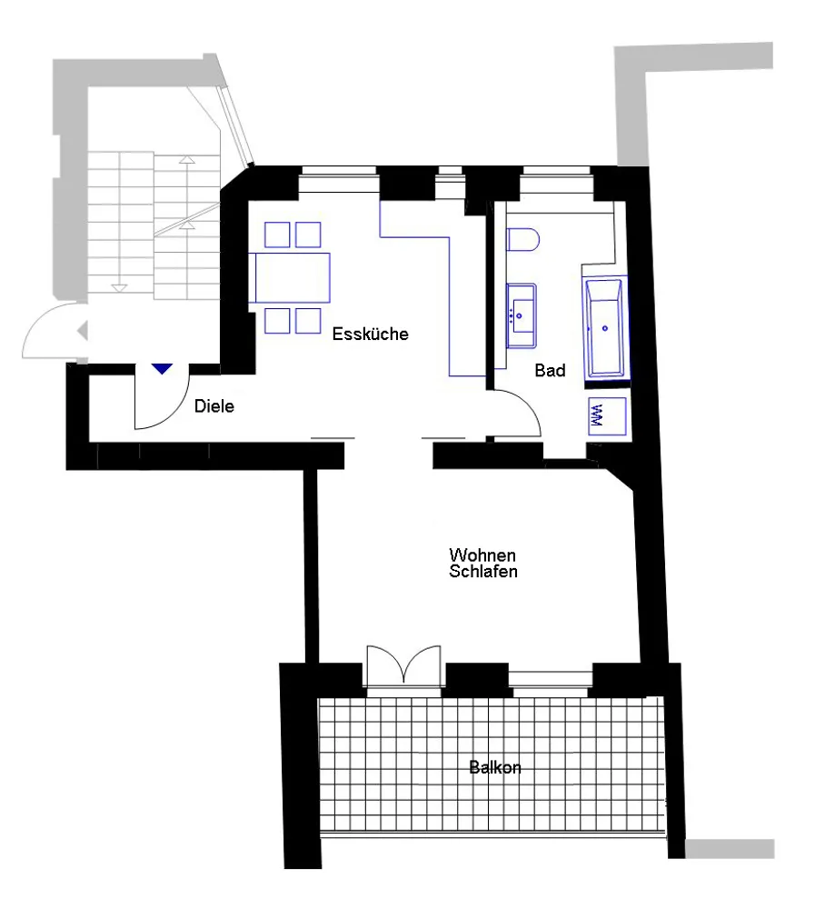 2 room apartment with 53 m² in Cologne – Photo 3