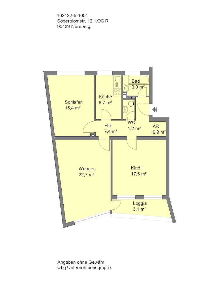 3 Zimmer Wohnung mit 78 m² in Nürnberg – Bild 11