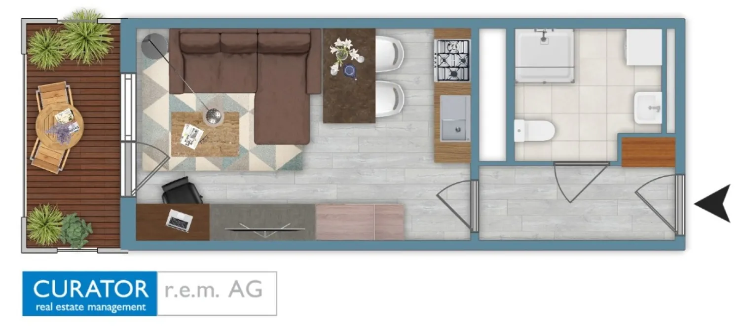 1 Zimmer Wohnung mit 30 m² in Grimma – Bild 9