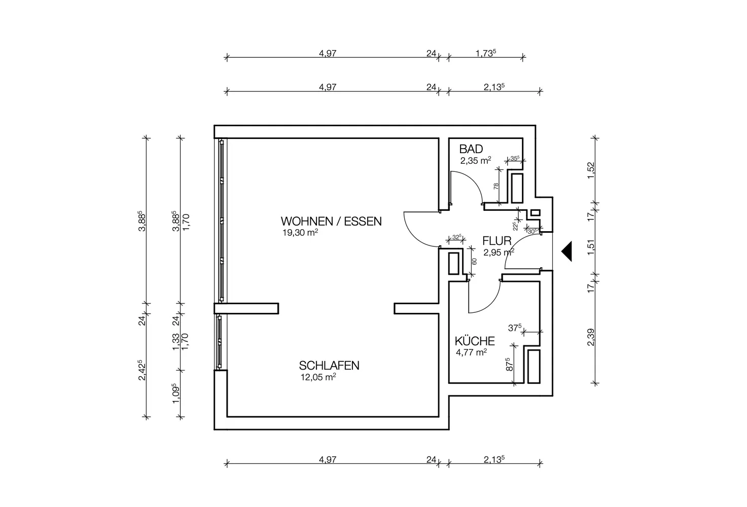 2 Zimmer Wohnung mit 42 m² in Frankfurt am Main – Bild 5