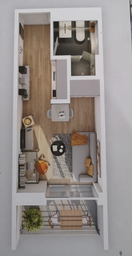 1 Zimmer Wohnung mit 22 m² in Augsburg – Bild 4