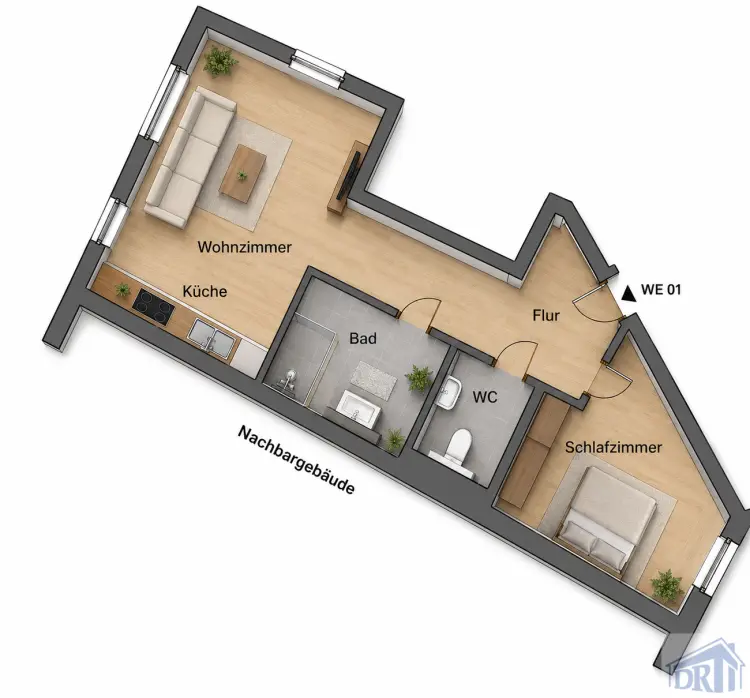 2 Zimmer Wohnung mit 36 m² in Zittau – Bild 5